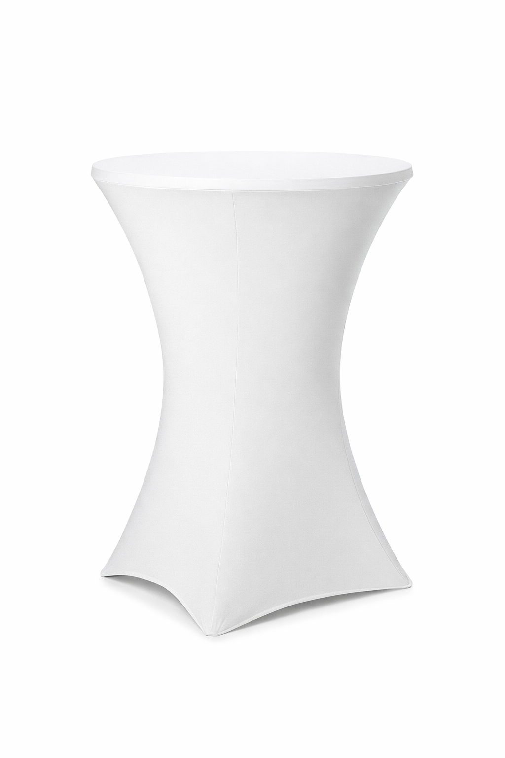 Housse blanche pour mange debout